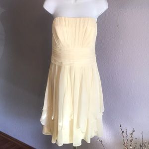 Super David’s Bridal Chiffon Strapless Dress